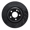 623-63108 Drilled Brake Rotor [Black], 2014-2020 Multiple Makes/Models, Position: Front - image 1