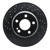 623-63118L Drilled Brake Rotor [Black], 2015-2021 Mercedes-Benz, Position: Rear Left - image 1