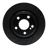 623-63163L Drilled Brake Rotor [Black], 2014-2019 Mercedes-Benz, Position: Rear Left - image 1