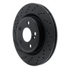 623-63163L Drilled Brake Rotor [Black], 2014-2019 Mercedes-Benz, Position: Rear Left - image 2