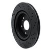 623-63163L Drilled Brake Rotor [Black], 2014-2019 Mercedes-Benz, Position: Rear Left - image 4