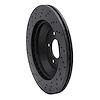 623-63165R Drilled Brake Rotor [Black], 2015-2021 Mercedes-Benz, Position: Rear Right - image 1