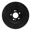 623-63165R Drilled Brake Rotor [Black], 2015-2021 Mercedes-Benz, Position: Rear Right - image 2