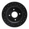 623-67010L Drilled Brake Rotor [Black], 1979-1981 Infiniti/Nissan, Position: Rear Left - image 4