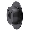 623-67010R Drilled Brake Rotor [Black], 1979-1981 Infiniti/Nissan, Position: Rear Right - image 1