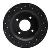 623-67010R Drilled Brake Rotor [Black], 1979-1981 Infiniti/Nissan, Position: Rear Right - image 3