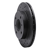 623-67022L Drilled Brake Rotor [Black], 1985-1989 Infiniti/Nissan, Position: Front Left - image 1