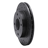 623-67022R Drilled Brake Rotor [Black], 1985-1989 Infiniti/Nissan, Position: Front Right - image 1
