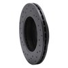 623-67022R Drilled Brake Rotor [Black], 1985-1989 Infiniti/Nissan, Position: Front Right - image 3
