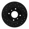 623-67022R Drilled Brake Rotor [Black], 1985-1989 Infiniti/Nissan, Position: Front Right - image 4