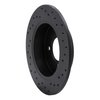 623-67038L Drilled Brake Rotor [Black], 1991-1994 Infiniti/Nissan, Position: Rear Left - image 4