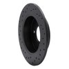 623-67038R Drilled Brake Rotor [Black], 1991-1994 Infiniti/Nissan, Position: Rear Right - image 3