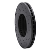 623-67041L Drilled Brake Rotor [Black], 1991-1994 Infiniti/Nissan, Position: Front Left - image 1
