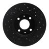 623-67041L Drilled Brake Rotor [Black], 1991-1994 Infiniti/Nissan, Position: Front Left - image 2