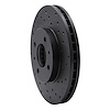 623-67041R Drilled Brake Rotor [Black], 1991-1994 Infiniti/Nissan, Position: Front Right - image 1