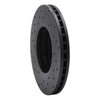 623-67041R Drilled Brake Rotor [Black], 1991-1994 Infiniti/Nissan, Position: Front Right - image 3