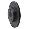 623-67045L Drilled Brake Rotor [Black], 1995-2000 Infiniti/Nissan, Position: Front Left - image 1
