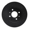 623-67045L Drilled Brake Rotor [Black], 1995-2000 Infiniti/Nissan, Position: Front Left - image 2