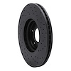 623-67059L Drilled Brake Rotor [Black], 2007-2017 Multiple Makes/Models, Position: Front Left - image 1