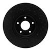 623-67059L Drilled Brake Rotor [Black], 2007-2017 Multiple Makes/Models, Position: Front Left - image 2