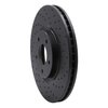 623-67059R Drilled Brake Rotor [Black], 2007-2017 Multiple Makes/Models, Position: Front Right - image 3