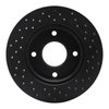 623-67062L Drilled Brake Rotor [Black], 2007-2017 Infiniti/Nissan, Position: Front Left - image 4