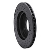 623-67062R Drilled Brake Rotor [Black], 2007-2017 Infiniti/Nissan, Position: Front Right - image 1