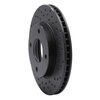 623-67062R Drilled Brake Rotor [Black], 2007-2017 Infiniti/Nissan, Position: Front Right - image 3