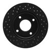 623-67062R Drilled Brake Rotor [Black], 2007-2017 Infiniti/Nissan, Position: Front Right - image 4
