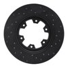 623-67080L Drilled Brake Rotor [Black], 1985-2002 Infiniti/Nissan, Position: Front Left - image 2