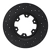 623-67080R Drilled Brake Rotor [Black], 1985-2002 Infiniti/Nissan, Position: Front Right - image 1
