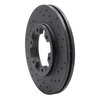 623-67080R Drilled Brake Rotor [Black], 1985-2002 Infiniti/Nissan, Position: Front Right - image 3