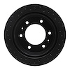 623-67083R Drilled Brake Rotor [Black], 1988-1995 Infiniti/Nissan, Position: Rear Right - image 1
