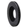 623-67085L Drilled Brake Rotor [Black], 1998-2015 Infiniti/Nissan, Position: Front Left - image 2