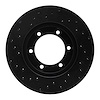 623-67085R Drilled Brake Rotor [Black], 1998-2015 Infiniti/Nissan, Position: Front Right - image 1