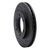 623-67085R Drilled Brake Rotor [Black], 1998-2015 Infiniti/Nissan, Position: Front Right - image 3