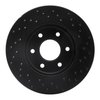 623-67095L Drilled Brake Rotor [Black], 2005-2021 Multiple Makes/Models, Position: Front Left - image 4