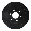 623-67095R Drilled Brake Rotor [Black], 2005-2021 Multiple Makes/Models, Position: Front Right - image 3