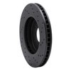623-67103L Drilled Brake Rotor [Black], Fits Select Multiple Makes/Models, Position: Front Left - image 3