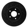 623-67103R Drilled Brake Rotor [Black], Fits Select Multiple Makes/Models, Position: Front Right - image 3