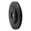 623-67103R Drilled Brake Rotor [Black], Fits Select Multiple Makes/Models, Position: Front Right - image 4