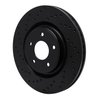 623-67104L Drilled Brake Rotor [Black], 2014-2019 Infiniti/Nissan, Position: Front Left - image 2