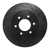 623-67108R Drilled Brake Rotor [Black], 2016-2021 Infiniti/Nissan, Position: Front Right - image 1