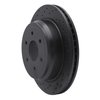 623-67109L Drilled Brake Rotor [Black], 2016-2021 Infiniti/Nissan, Position: Rear Left - image 4