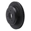 623-67109R Drilled Brake Rotor [Black], 2016-2021 Infiniti/Nissan, Position: Rear Right - image 3