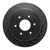 623-67110R Drilled Brake Rotor [Black], 2017-2021 Infiniti/Nissan, Position: Rear Right - image 1