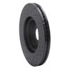 623-68012R Drilled Brake Rotor [Black], 2008-2021 Infiniti/Nissan, Position: Front Right - image 2