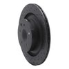 623-68013L Drilled Brake Rotor [Black], 2008-2020 Infiniti/Nissan, Position: Rear Left - image 4
