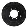 623-72021L Drilled Brake Rotor [Black], 1992-2004 Multiple Makes/Models, Position: Rear Left - image 2