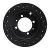 623-72021R Drilled Brake Rotor [Black], 1992-2004 Multiple Makes/Models, Position: Rear Right - image 3
